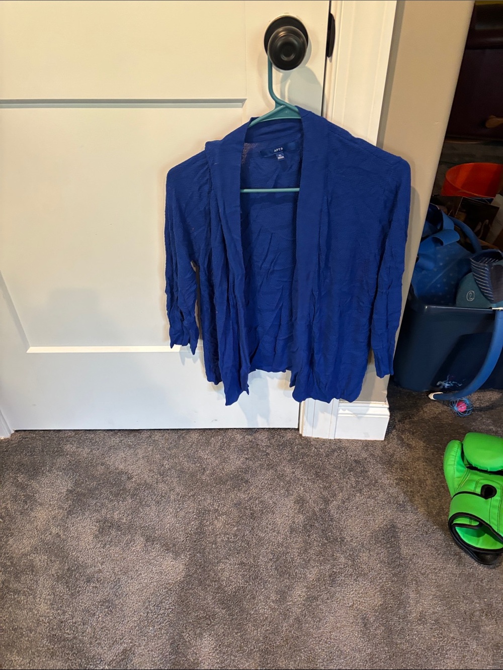 Apt. 9 Royal Blue Knit Crewneck Sweater